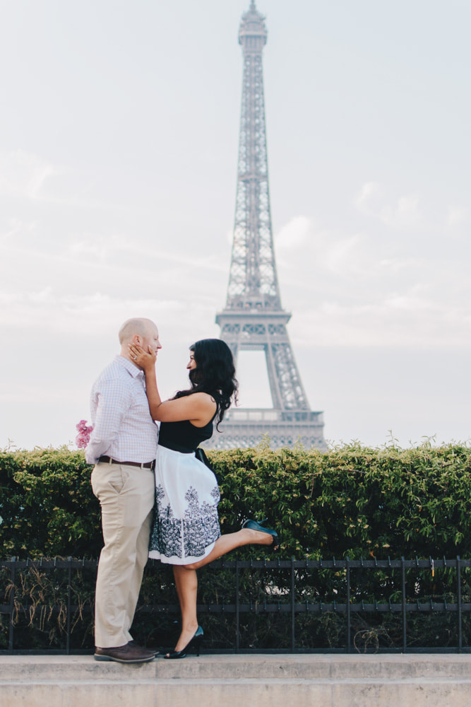 Engagement photo shoot in Paris - Ainsley Ds Photography