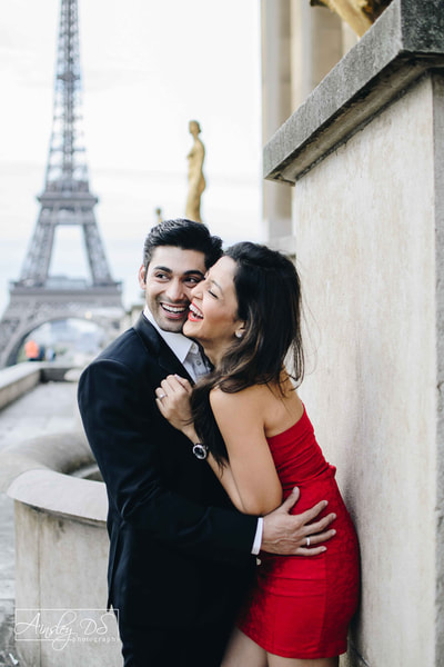 Ruslaan Mumtaz and wife Nirali M photo shoot in Paris. Photographer Ainsley Ds Photography.
