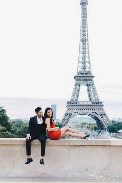 Ruslaan Mumtaz and wife Nirali M photo shoot in Paris. Photographer Ainsley Ds Photography.