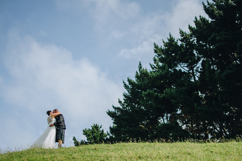 Epic landscape portrait wedding photo- best photographers in Auckland New Zealand