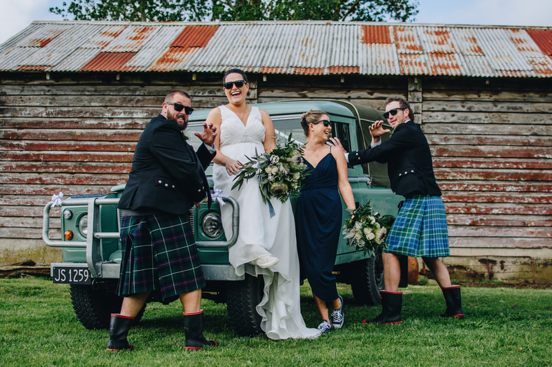 Best fun and silly wedding photographer in Auckland NZ