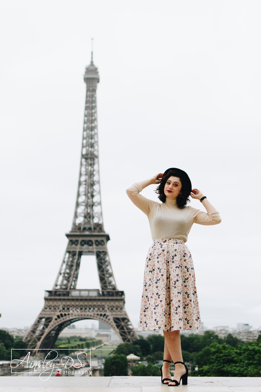Solo photoshoot in Paris with Paris photographer Ainsley Ds photography 
