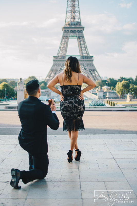 Surprise proposal- Paris portrait photographer Ainsley Ds photography